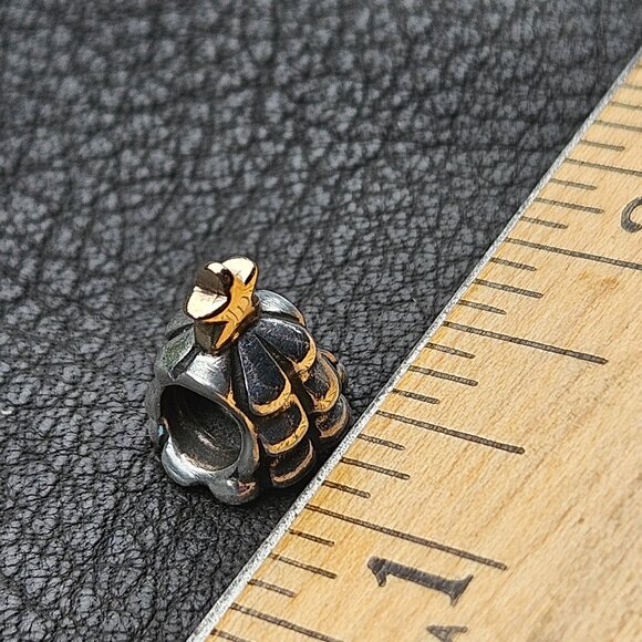 Pandora Sterling Christmas Tree Charm with 14K Gold Star (Retired) - Picture 5 of 6